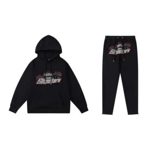 Design Bear Graphic Hoodie and Sweatpants Set Gray - 5