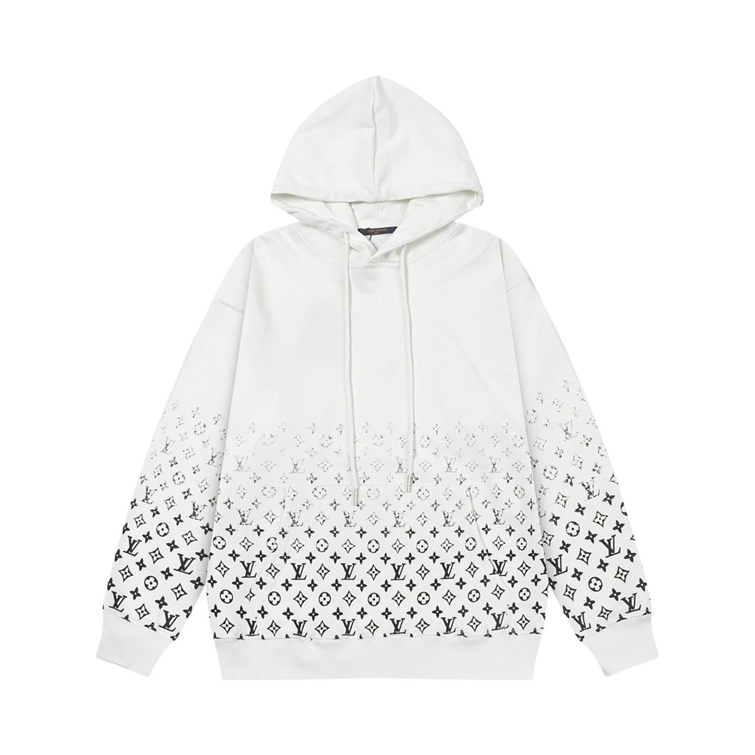 Louis Vuitton Monogram Embroidered Hoodie Navy - 19