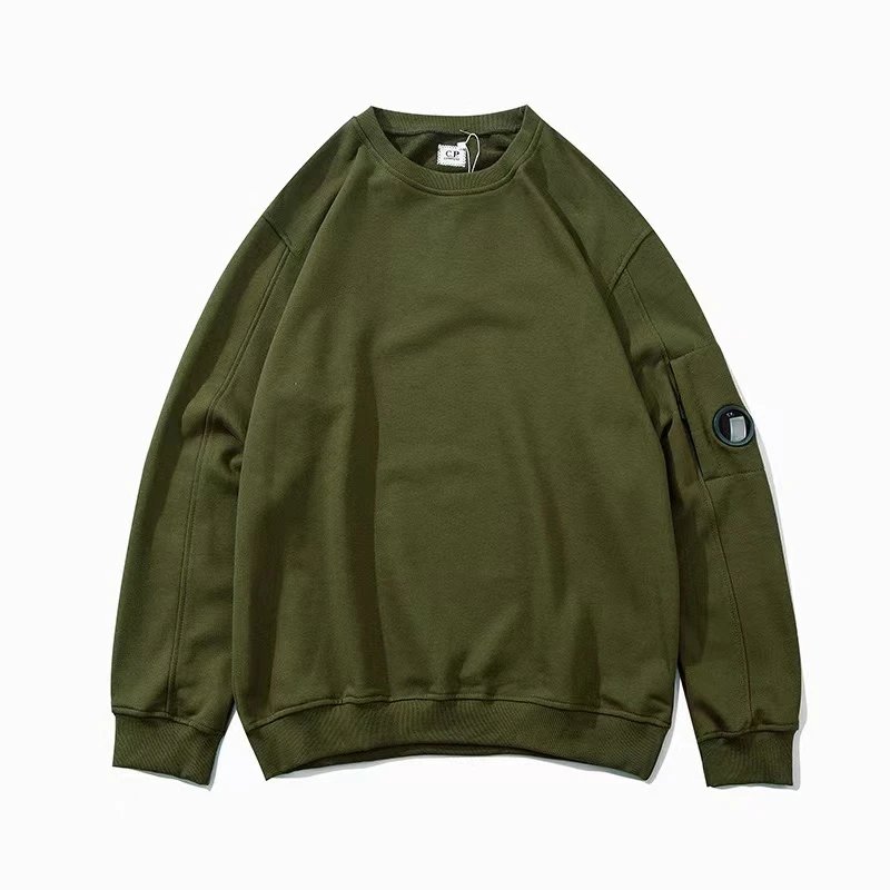 C.P. Company Lens Patch Long Sleeve T-Shirt Gray - 22