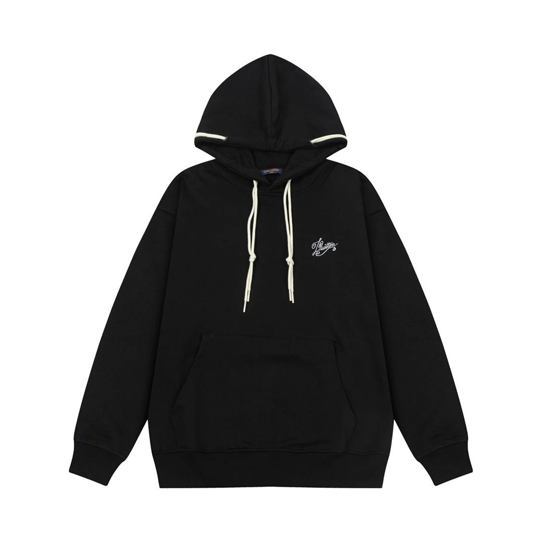 Louis Vuitton Monogram Embroidered Hoodie Navy - 18