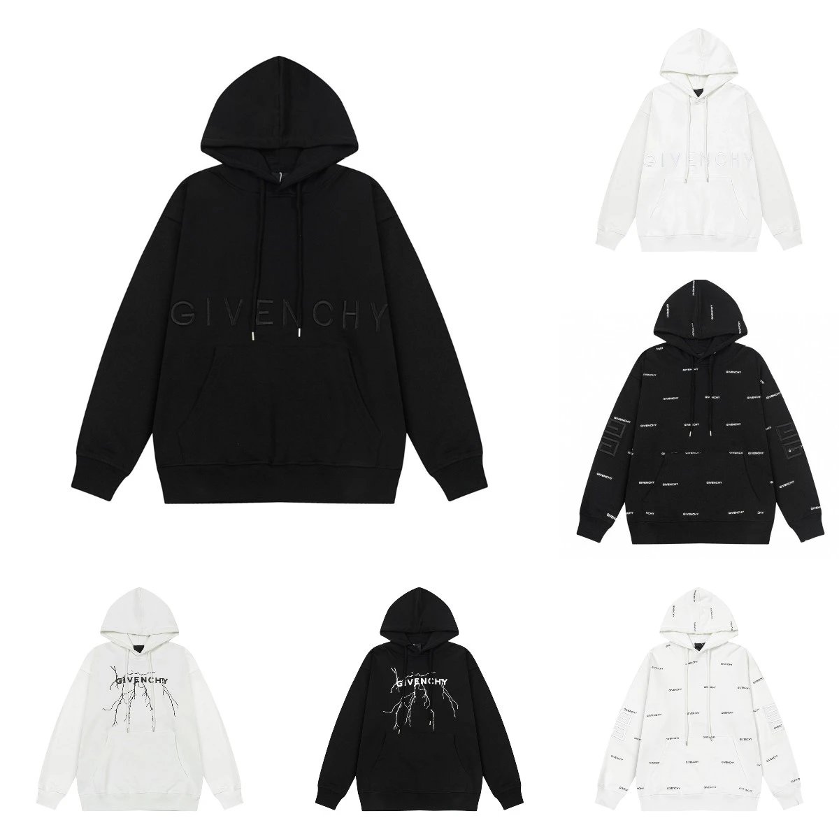 Givenchy Black and White Hoodies
