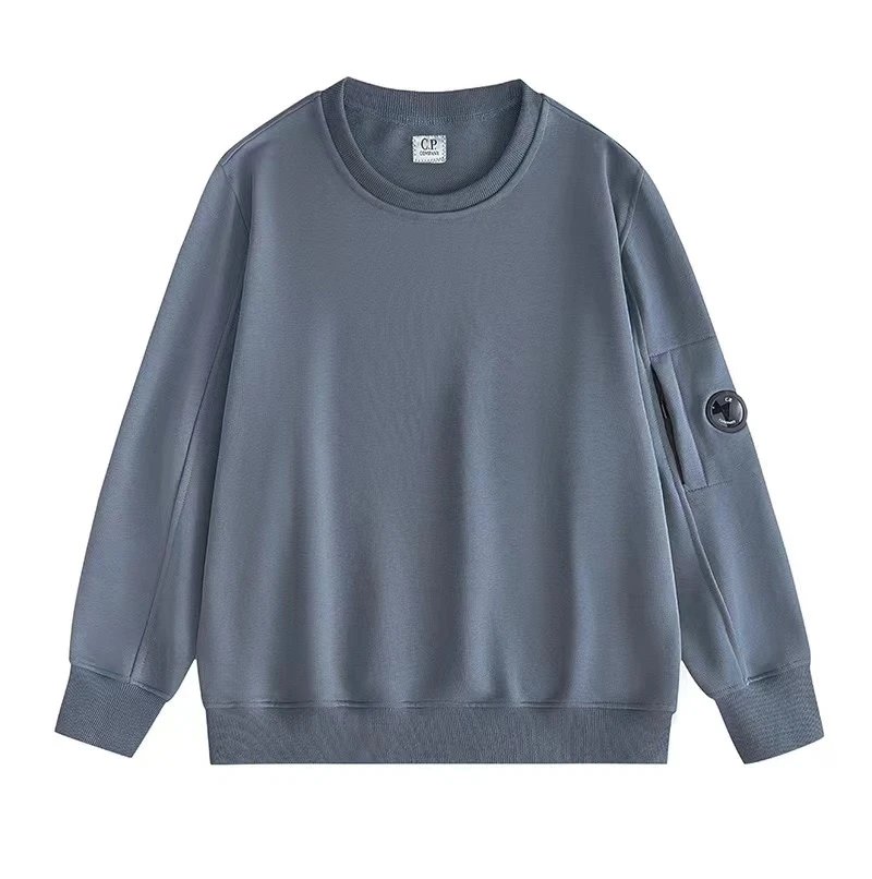 C.P. Company Lens Patch Long Sleeve T-Shirt Gray - 18