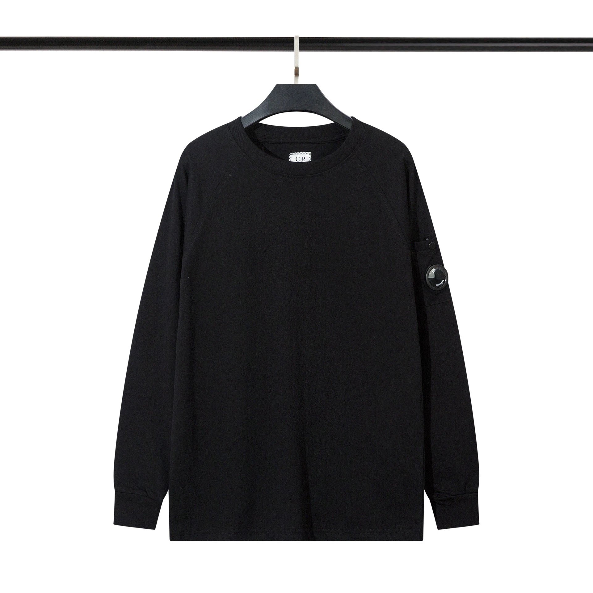 C.P. Company Lens Patch Long Sleeve T-Shirt Gray - 5