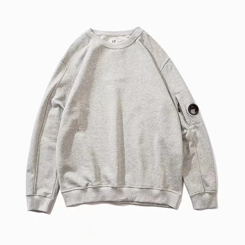C.P. Company Lens Patch Long Sleeve T-Shirt Gray - 16