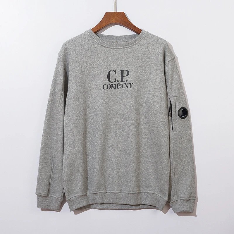 C.P. Company Lens Patch Long Sleeve T-Shirt Gray - 26