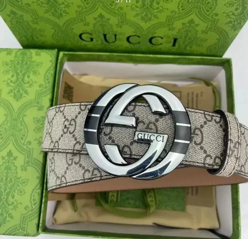 Louis Vuitton Belts LV Initial buckle belt with monogram and checkered patterns — 28