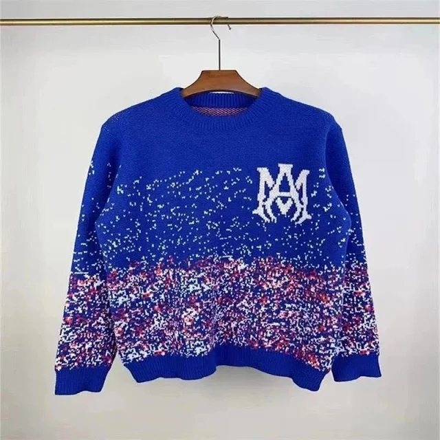 Amiri Knitwear Crew-Neck Logo Knit Sweater product detail image 15