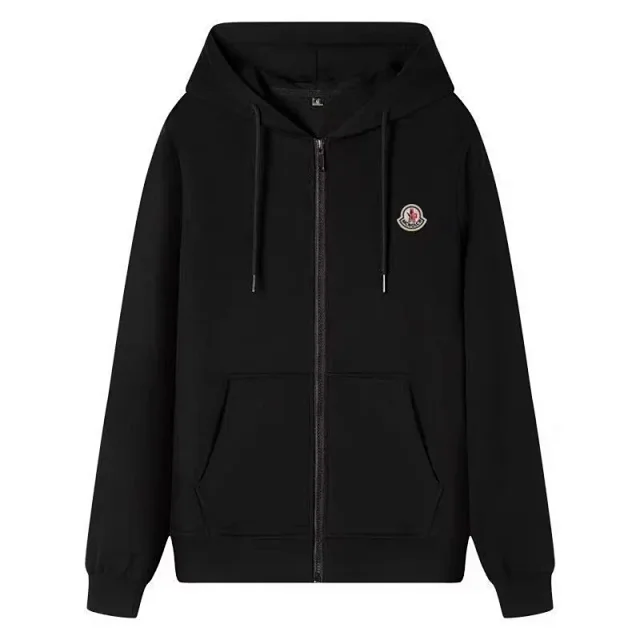 Lacoste Hoodies & Sweatshirts Zip-up hooded sweatshirt with crocodile chest logo and kangaroo pockets product detail image 11