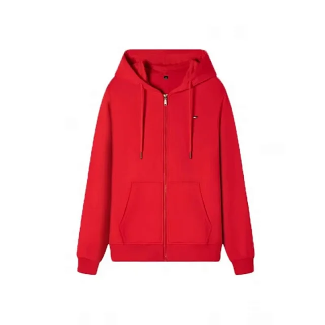 Lacoste Hoodies & Sweatshirts Zip-up hooded sweatshirt with crocodile chest logo and kangaroo pockets product detail image 25