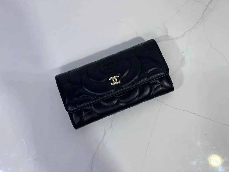Chanel Black Quilted Wallet