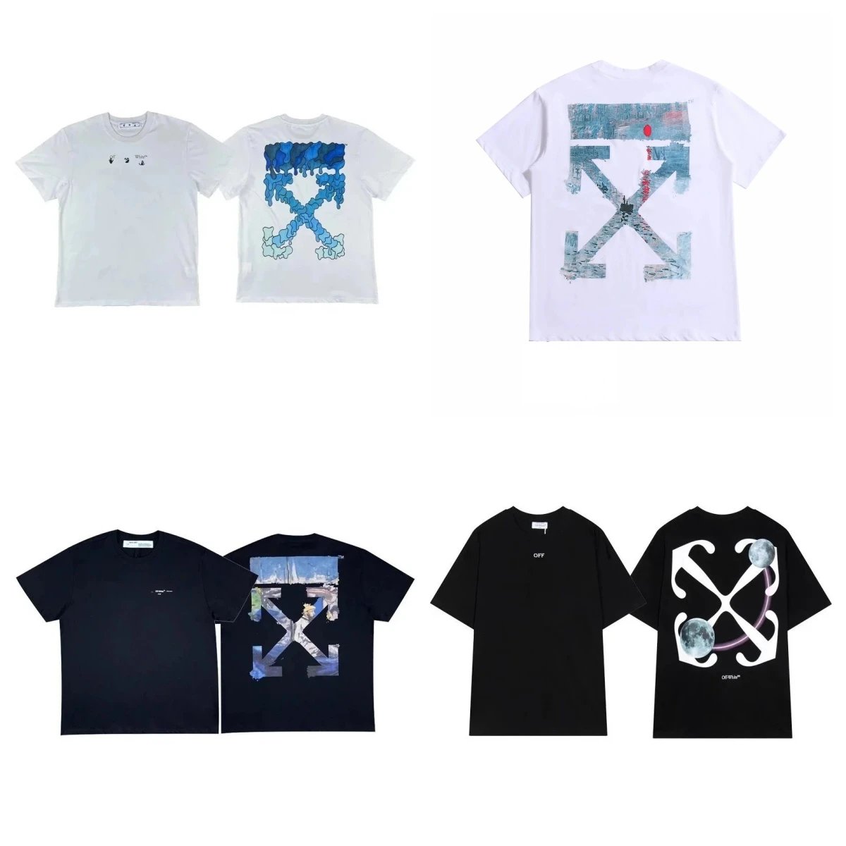 Off-White T-Shirts with Arrows Design