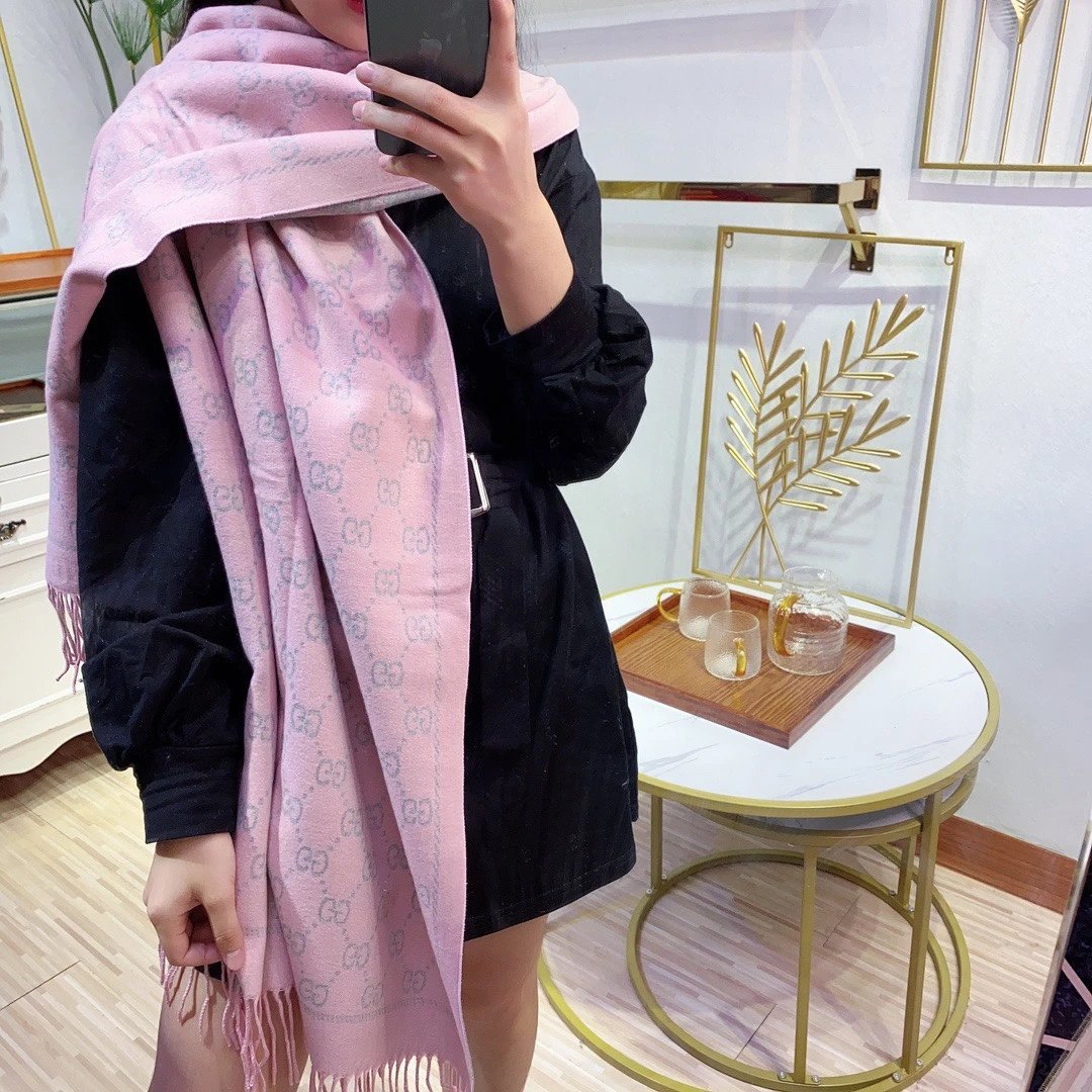 Louis Vuitton Scarves Monogram fringe scarf — 17