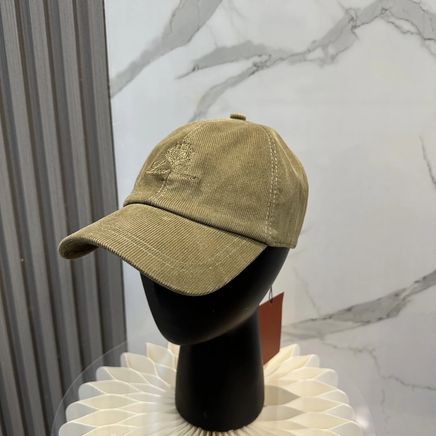 Loro Piana Hats Embroidered Crest Baseball Cap with Contrast Piping — 20