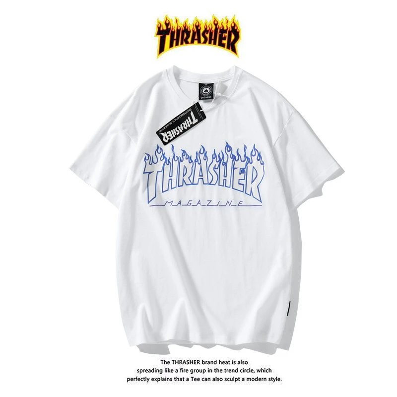 Thrasher T-Shirts Flame Logo Graphic — 03