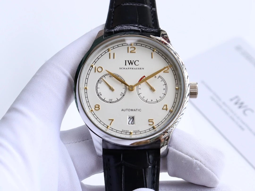 IWC Watches Leather-Strap Analog — 17
