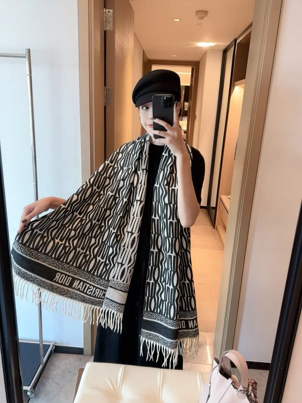 Louis Vuitton Scarves Monogram fringe scarf — 27