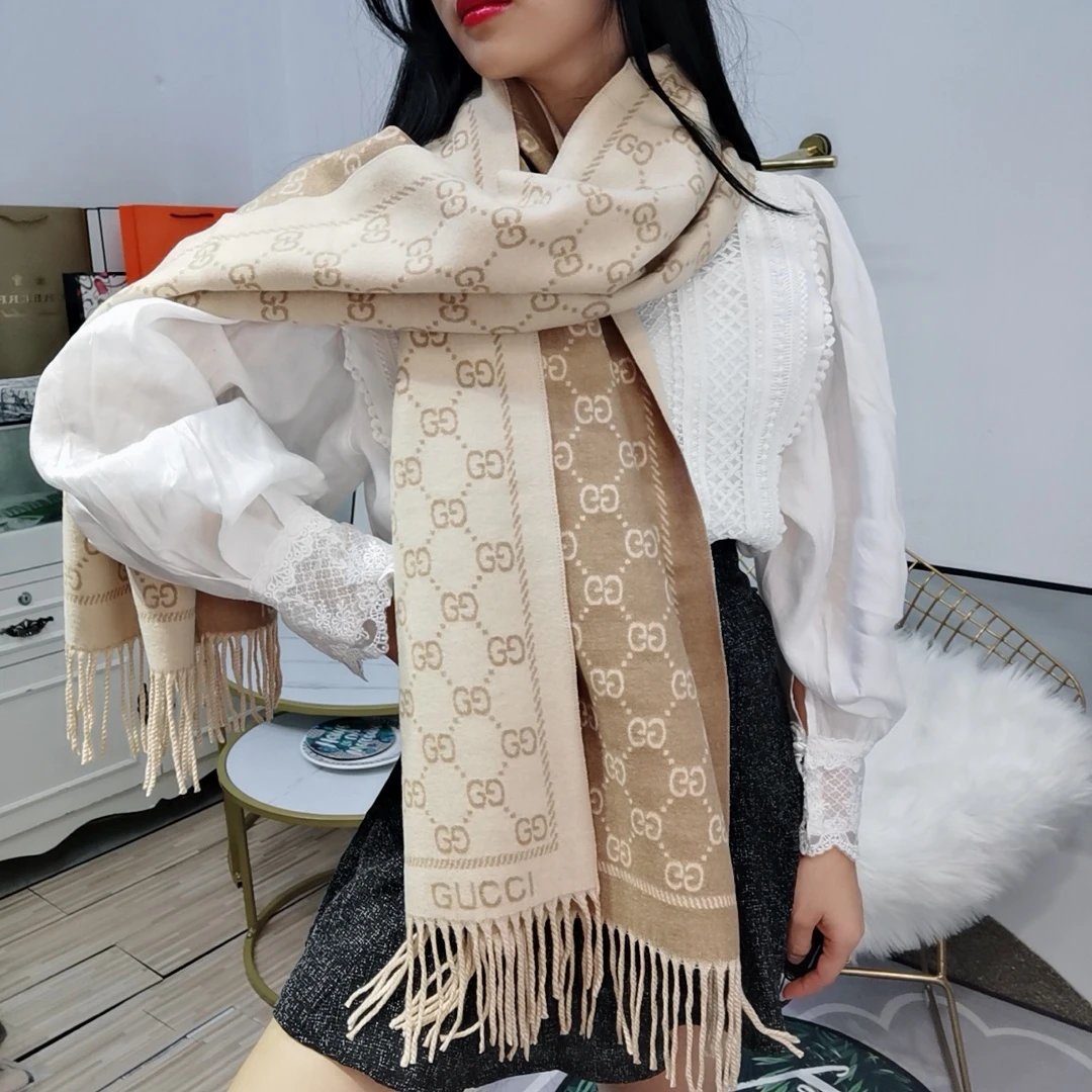 Louis Vuitton Scarves Monogram fringe scarf — 15