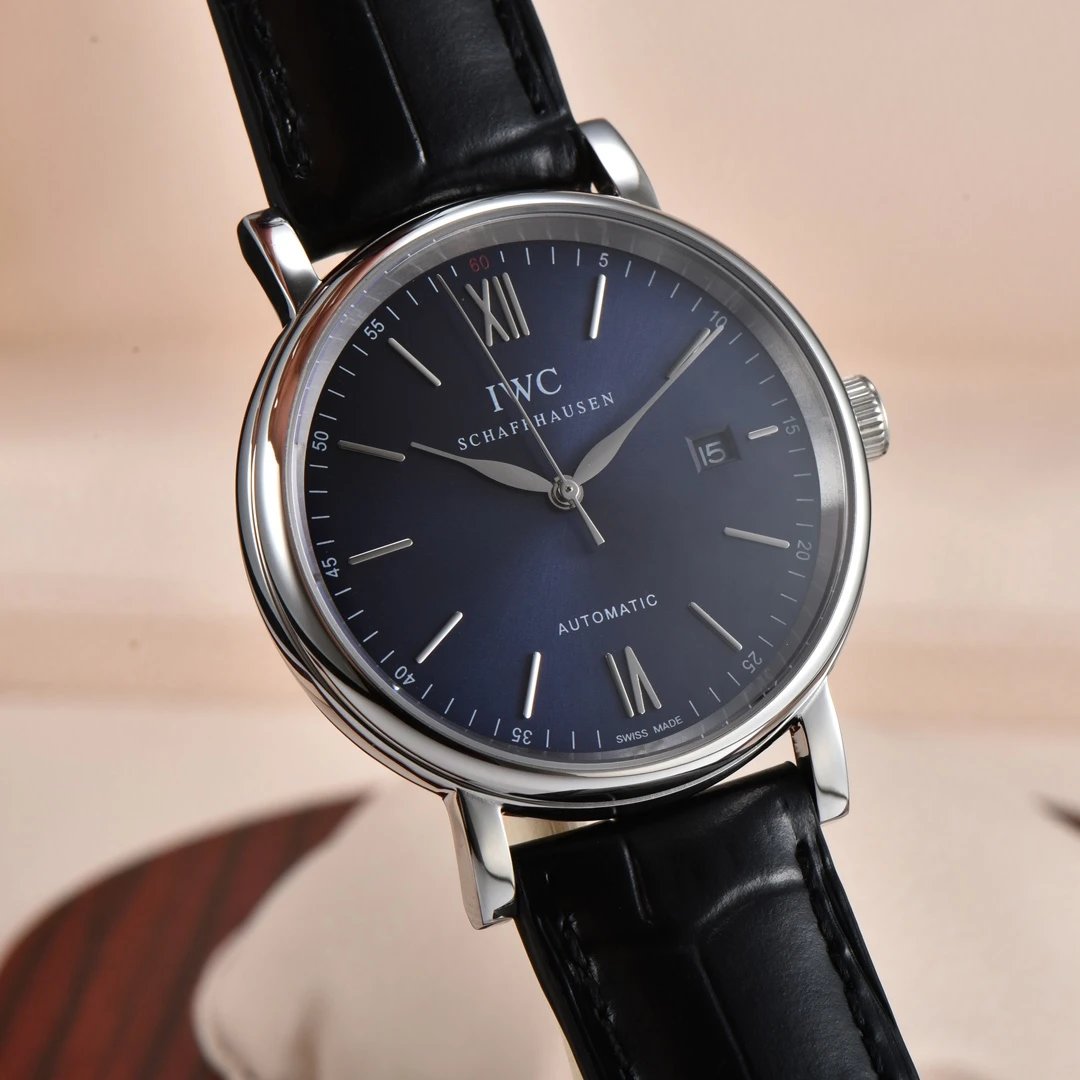 IWC Watches Leather-Strap Analog — 10