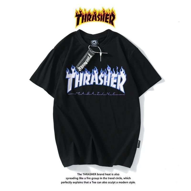 Thrasher T-Shirts Flame Logo Graphic — 07