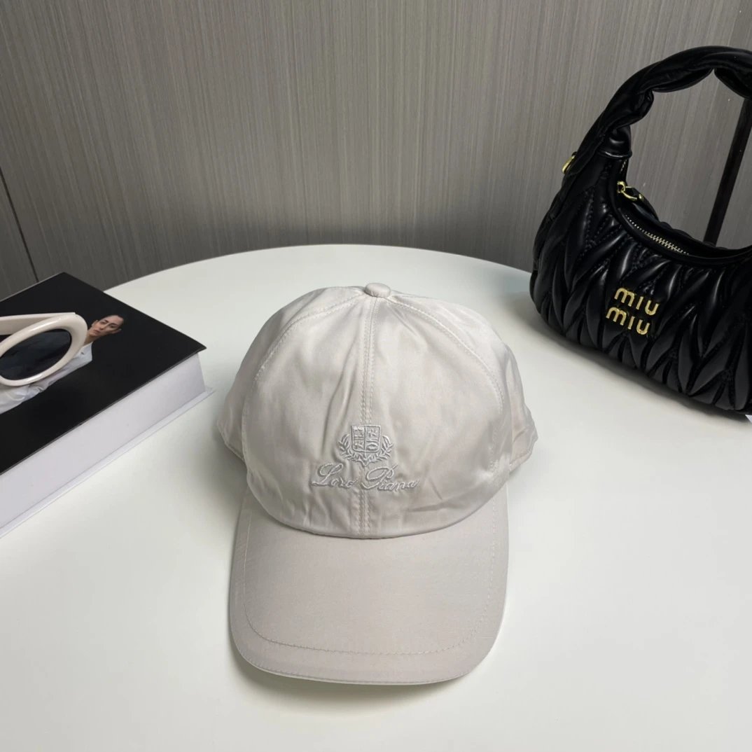 Loro Piana Hats Embroidered Crest Baseball Cap with Contrast Piping — 08
