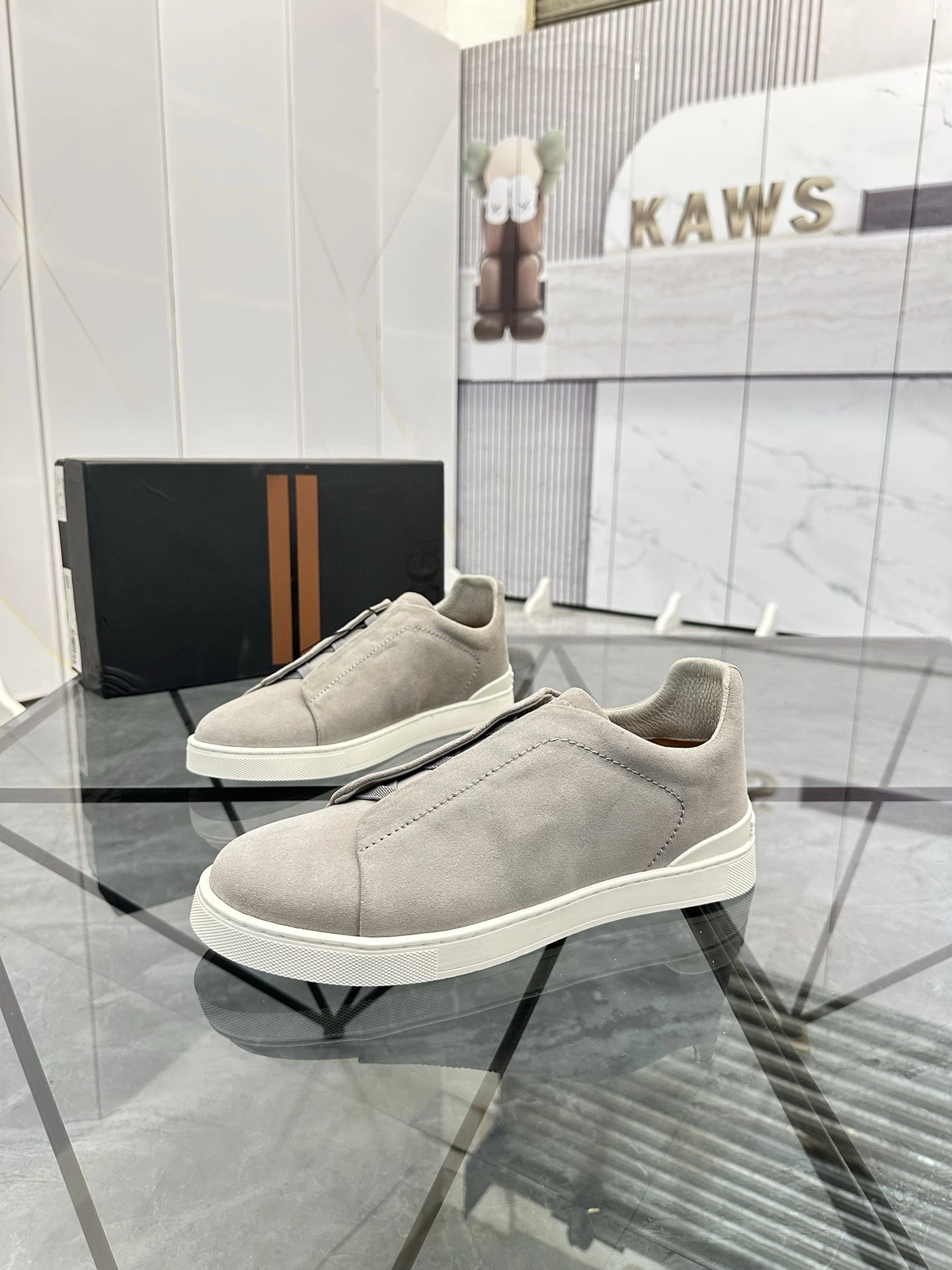 ZEGNA Sneakers Triple Stitch suede slip-on image 5