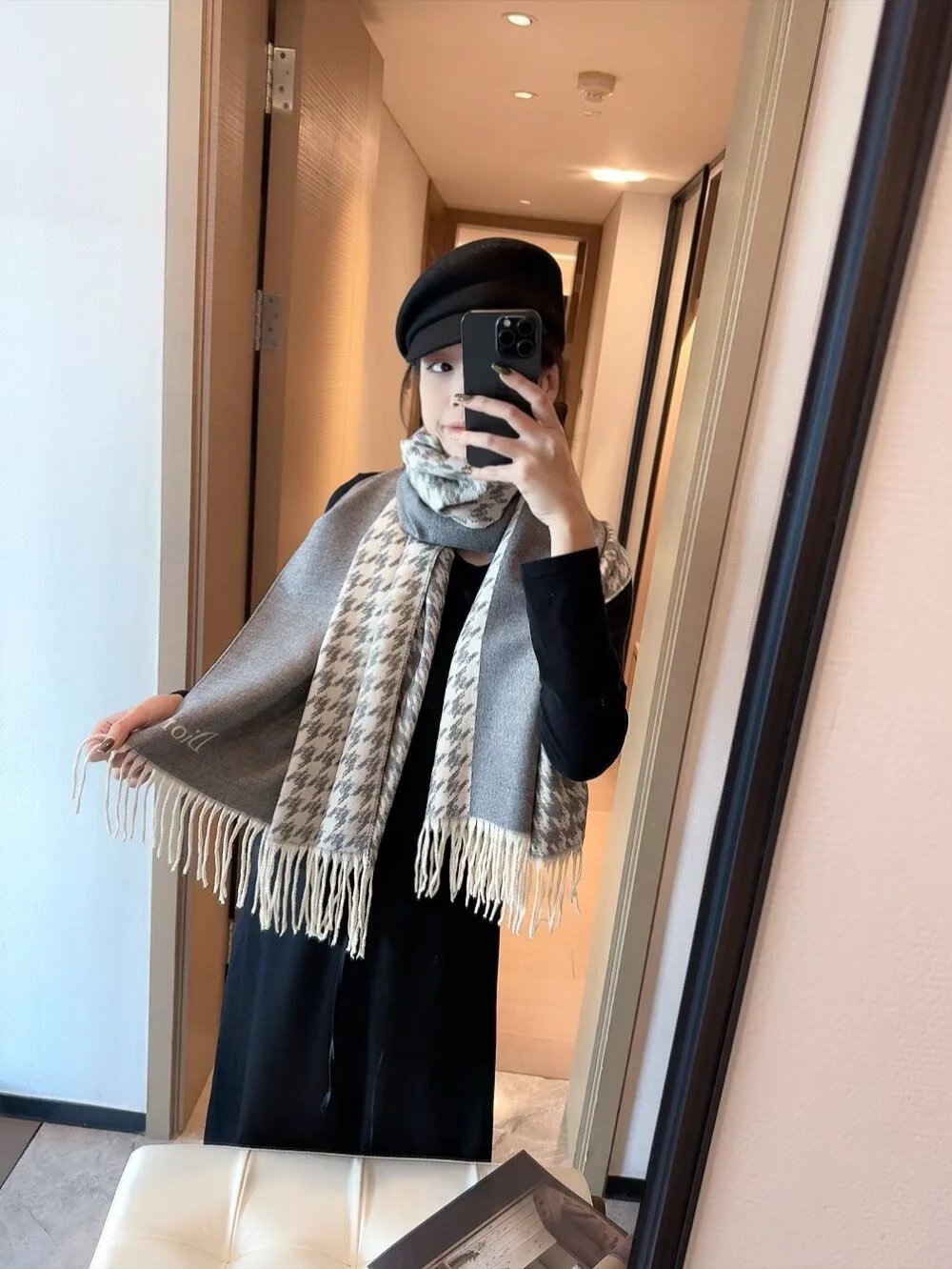 Louis Vuitton Scarves Monogram fringe scarf — 24