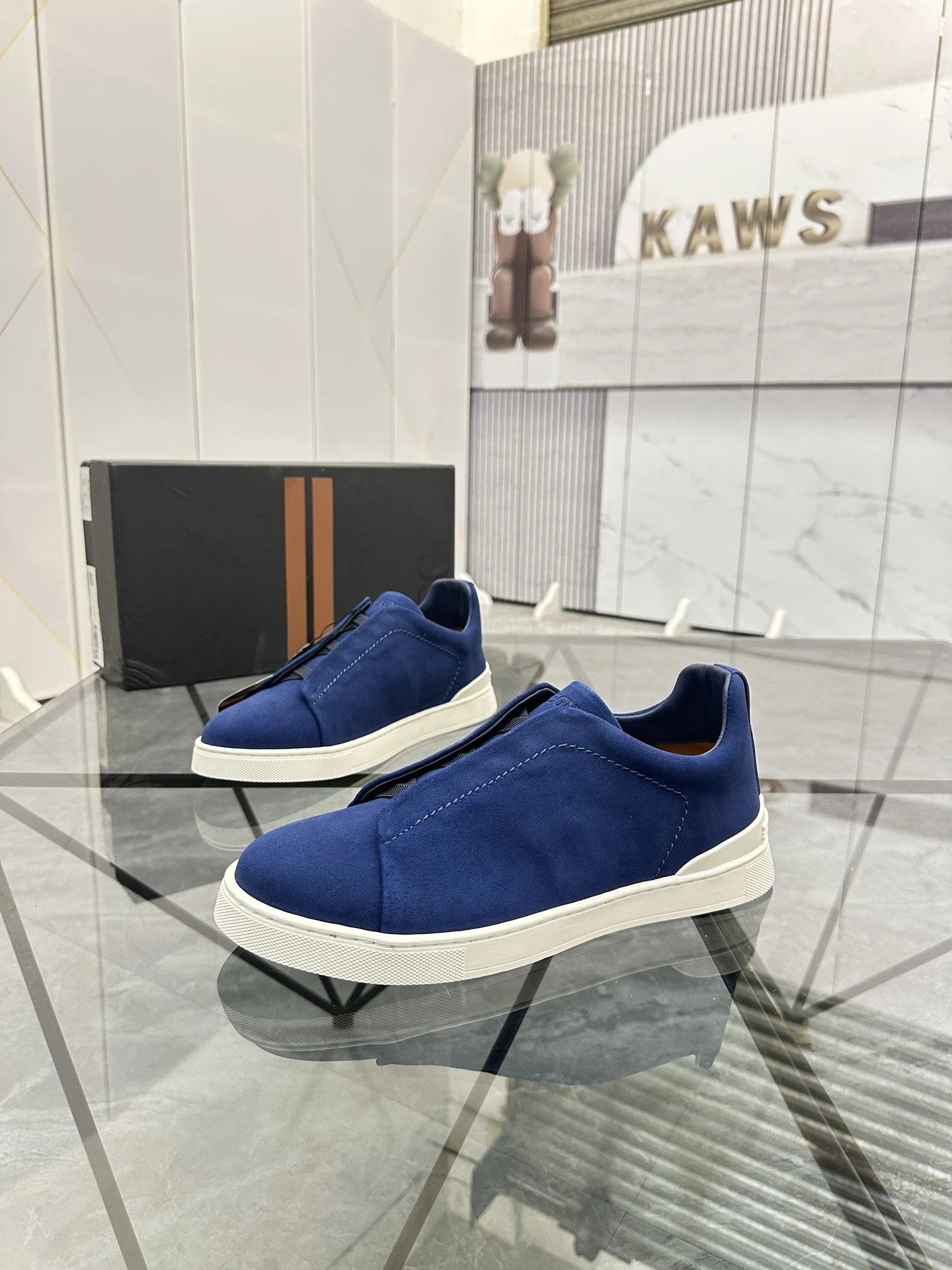 ZEGNA Sneakers Triple Stitch suede slip-on image 6