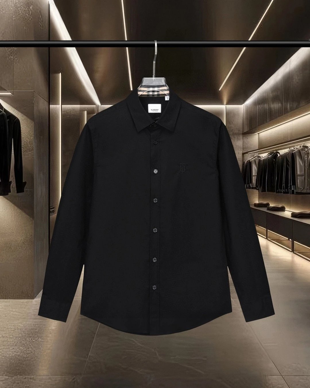Burberry Shirts Long-sleeve check button-up shirt — 13