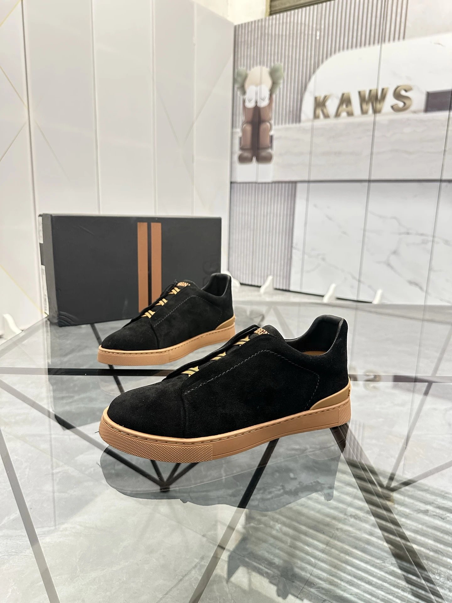 ZEGNA Sneakers Triple Stitch suede slip-on image 2