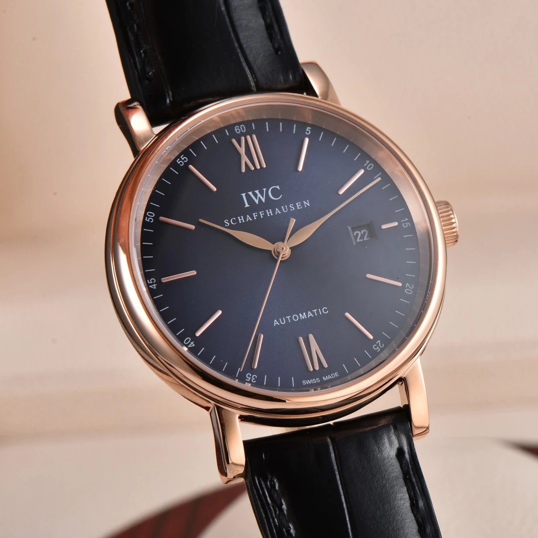 IWC Watches Leather-Strap Analog — 15