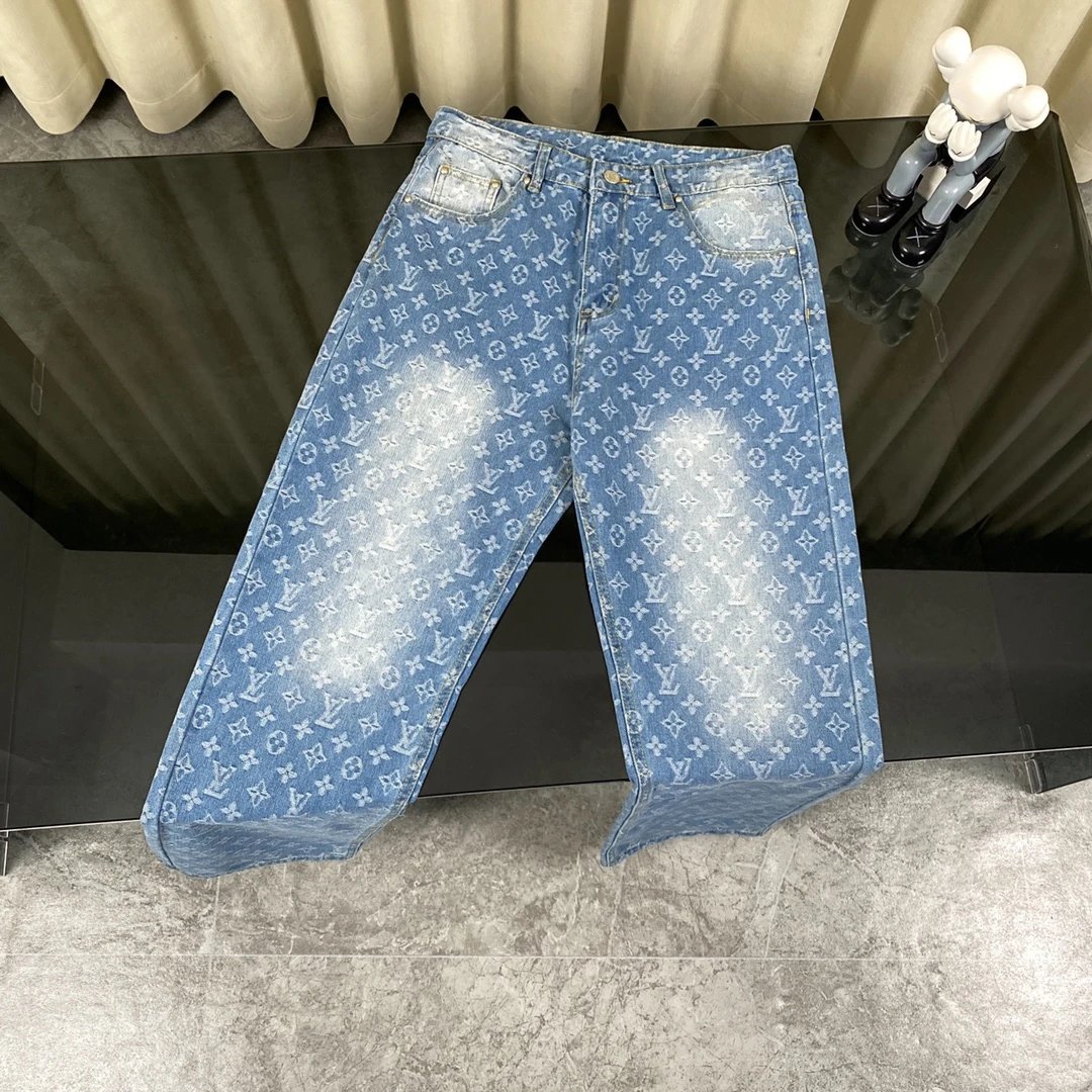 Louis Vuitton Matching Sets Checkerboard Denim Jacket and Jeans Set — 22
