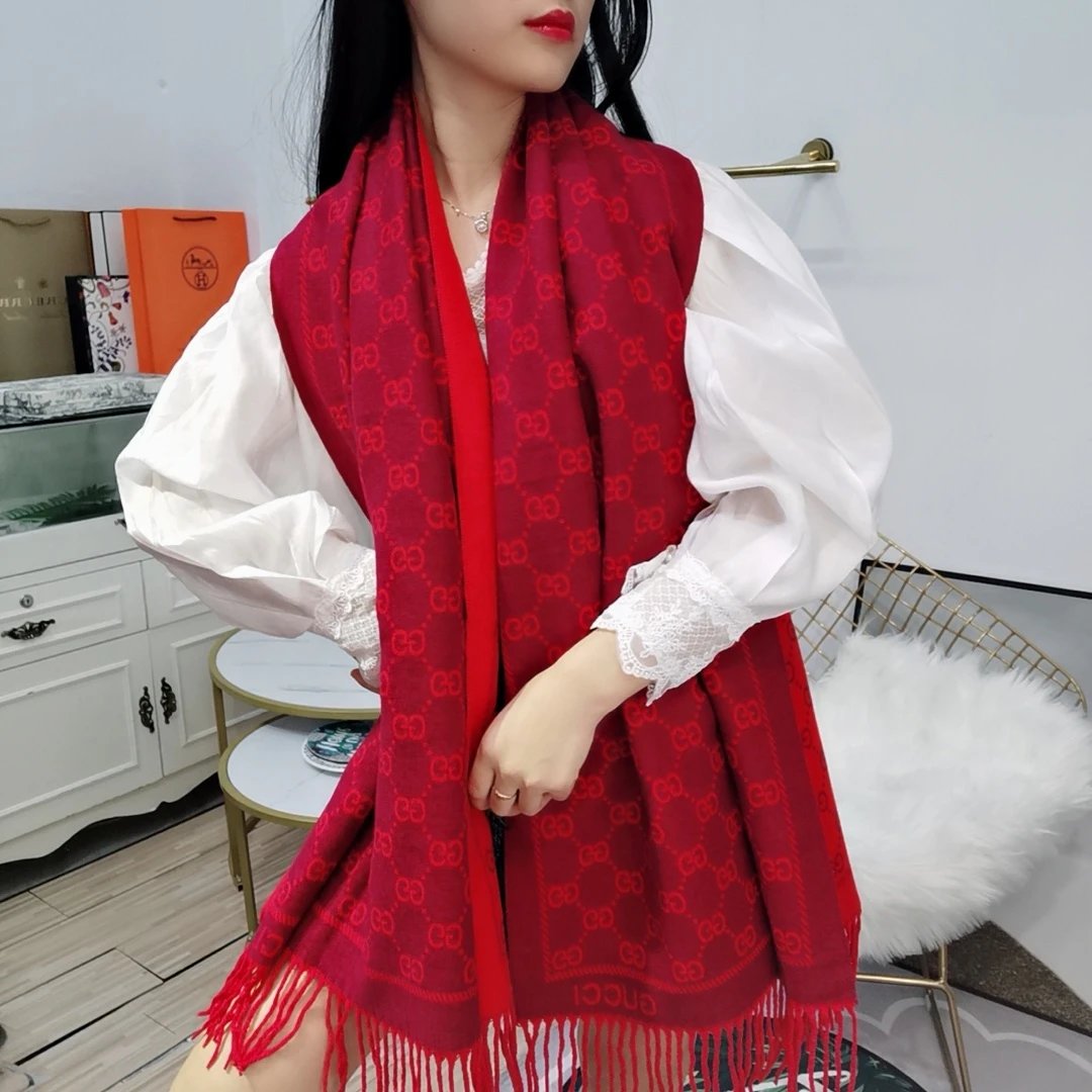 Louis Vuitton Scarves Monogram fringe scarf — 16