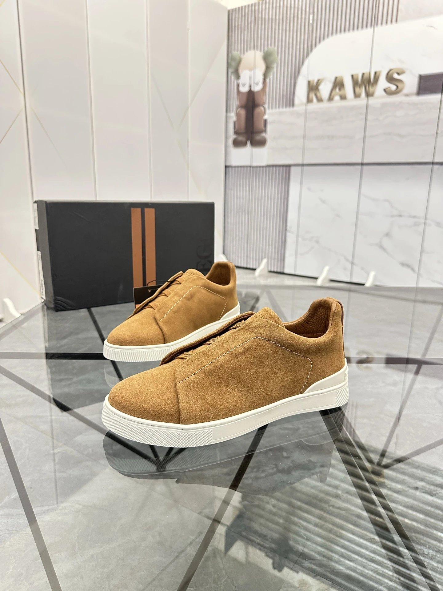 ZEGNA Sneakers Triple Stitch suede slip-on image 11