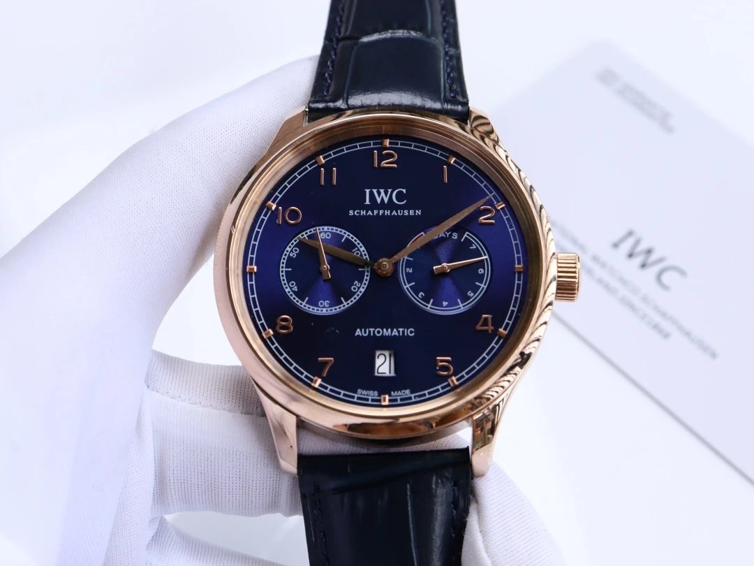 IWC Watches Leather-Strap Analog — 18