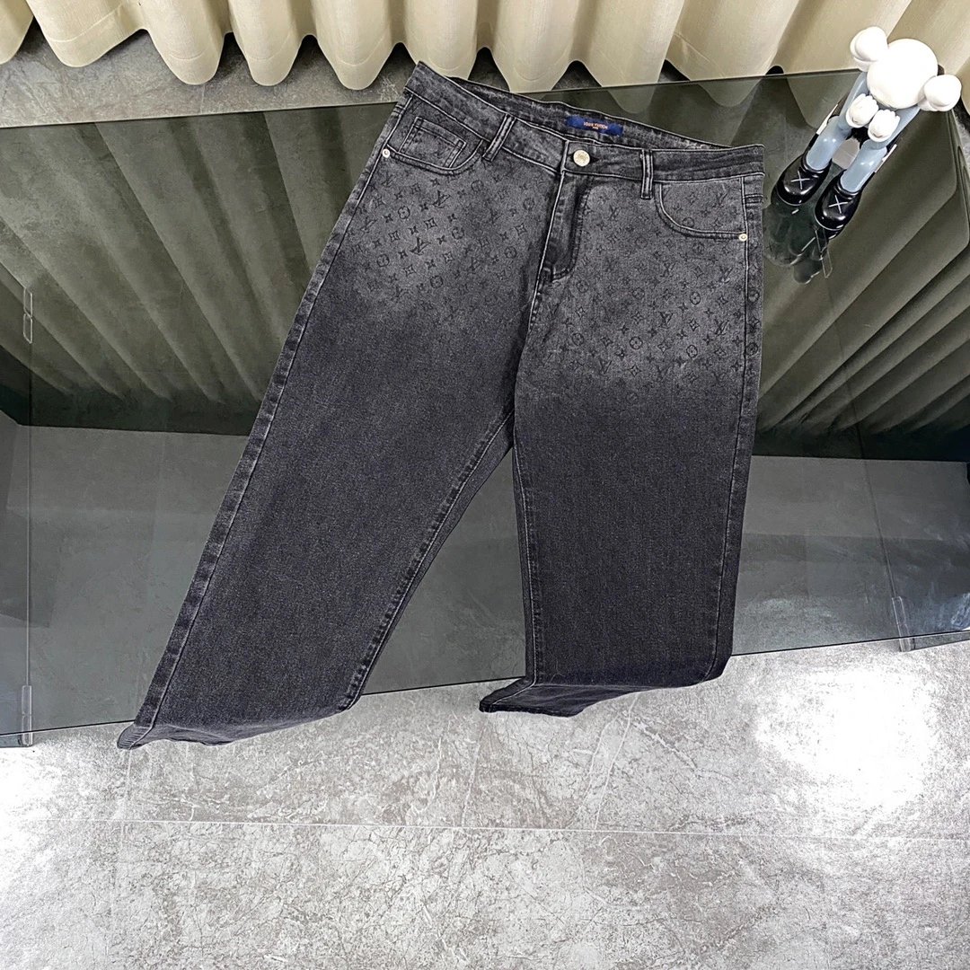 Louis Vuitton Matching Sets Checkerboard Denim Jacket and Jeans Set — 25