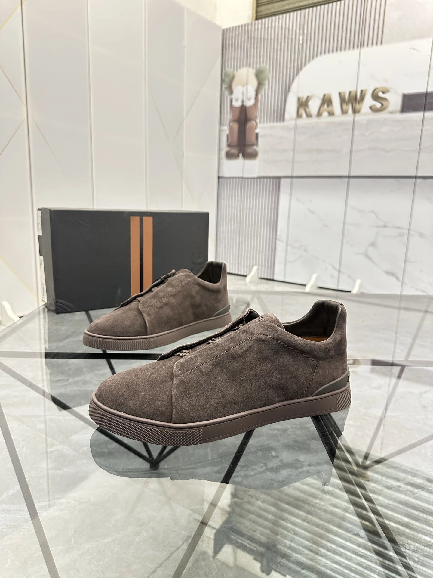 ZEGNA Sneakers Triple Stitch suede slip-on image 9