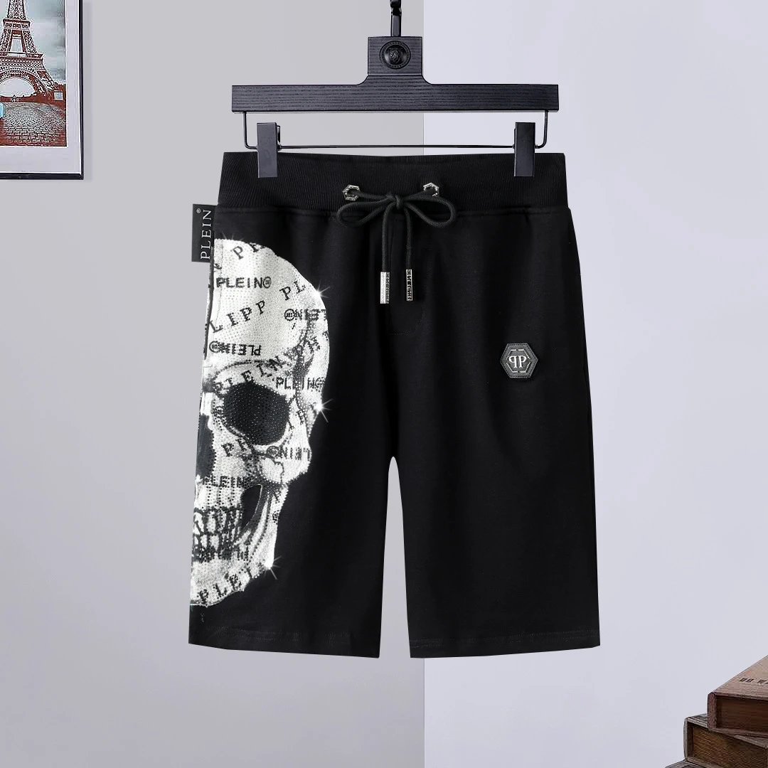 Philipp Plein Graphic Drawstring Shorts — 05
