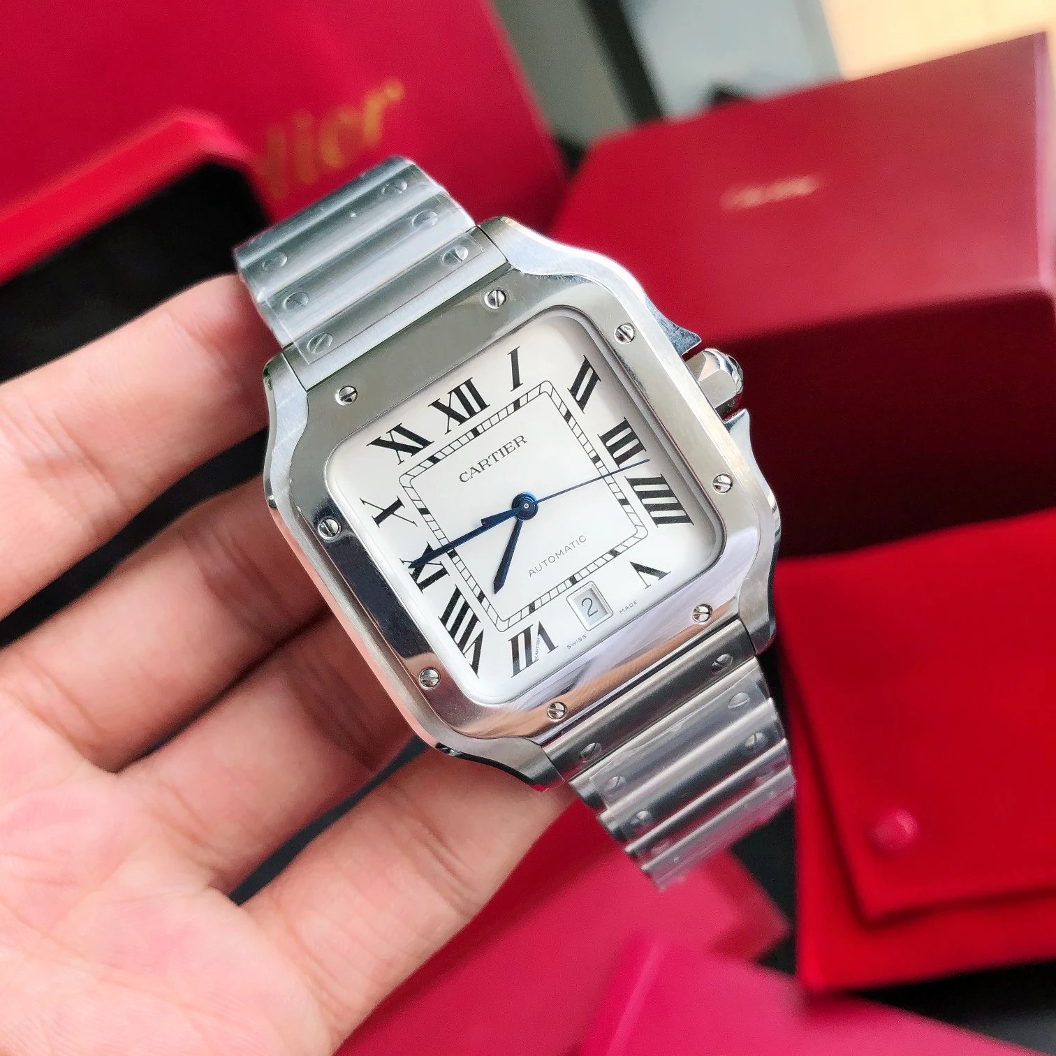 Cartier Watches Roman numeral dial wristwatch image 4