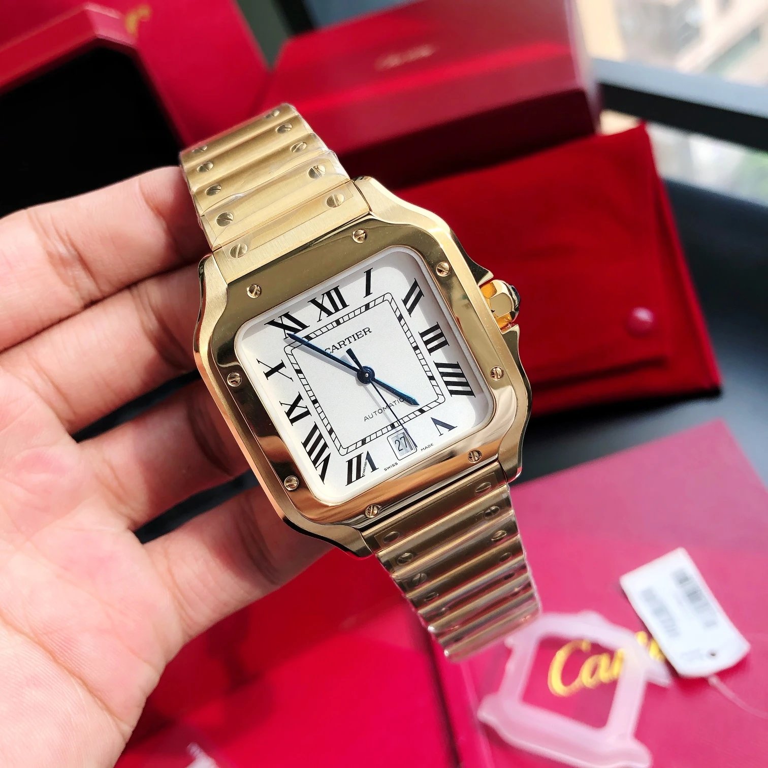 Cartier Watches Roman numeral dial wristwatch image 9