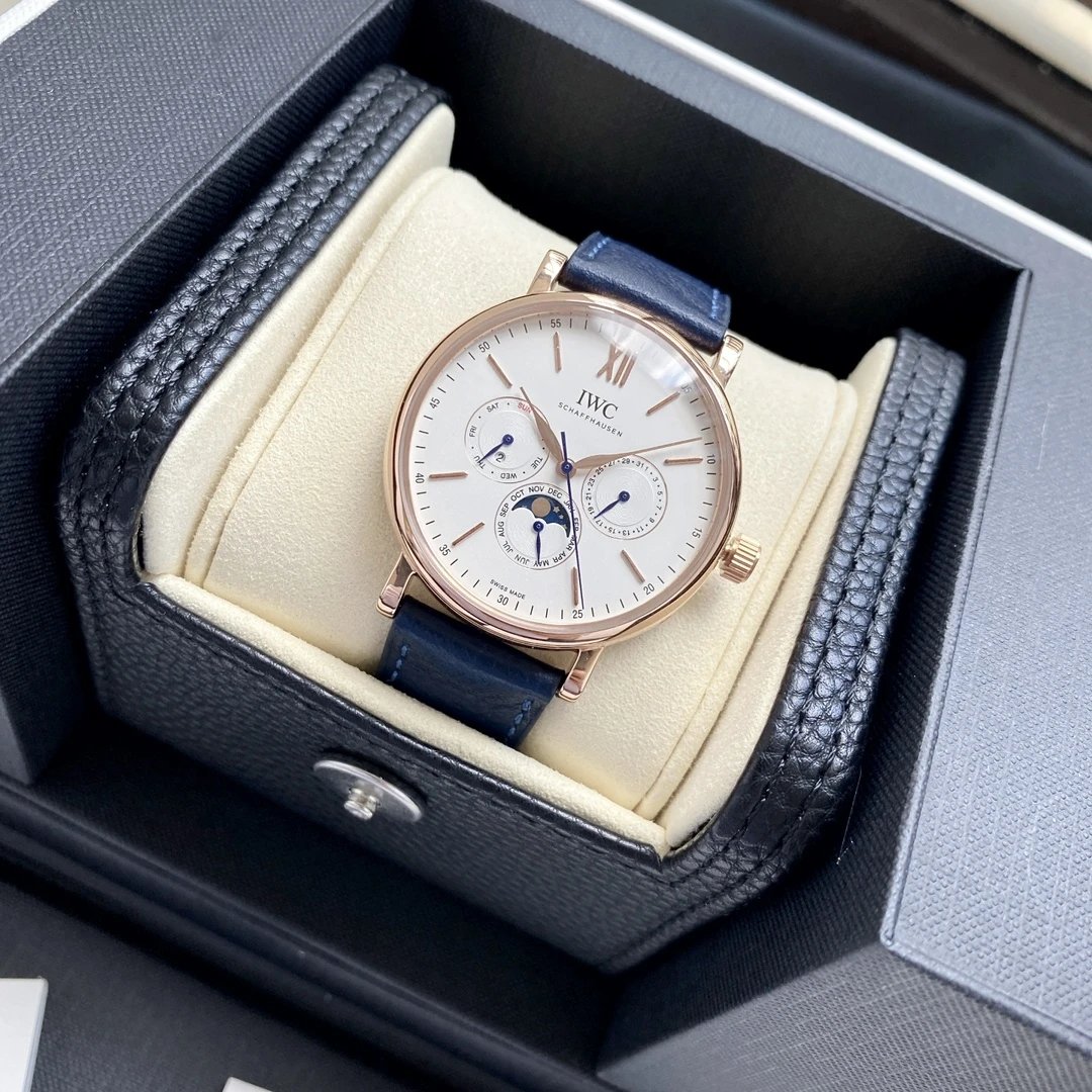 IWC Watches Leather-Strap Analog — 01