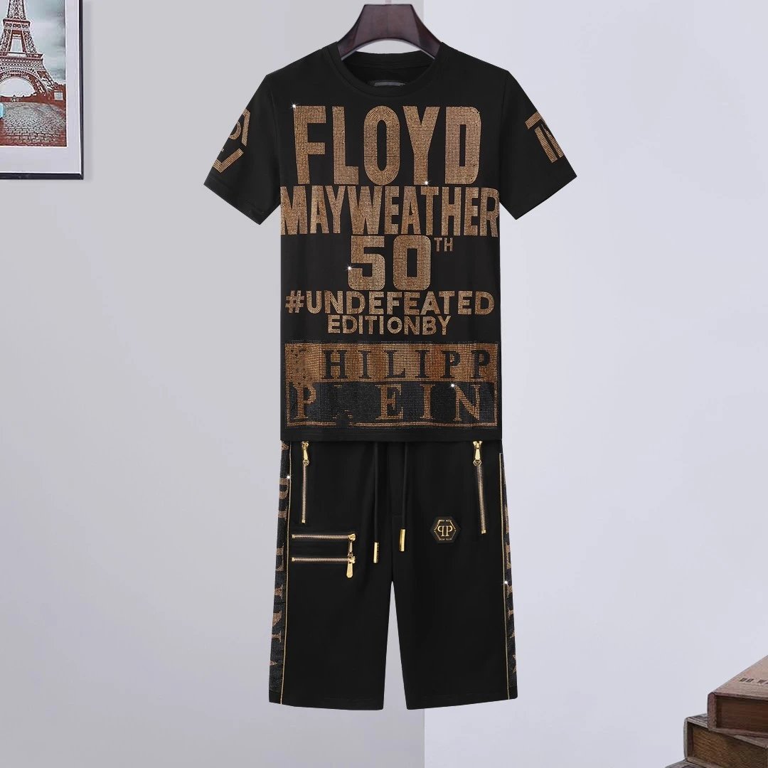 Philipp Plein Graphic Drawstring Shorts — 31