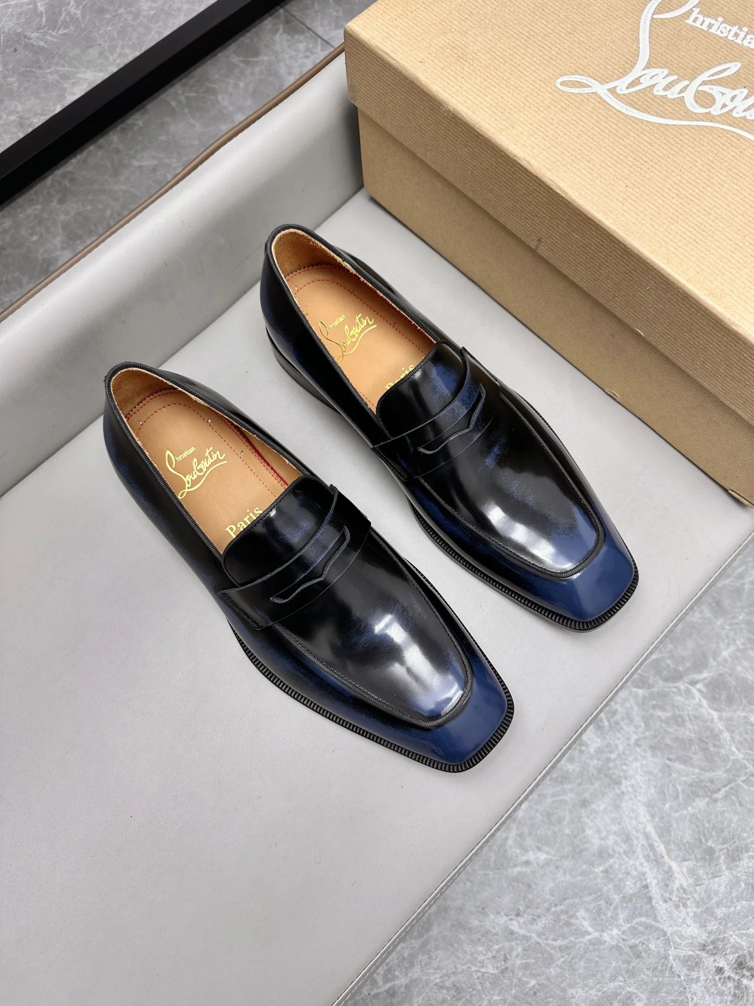 Christian Louboutin Leather Shoes C11 Square-Toe Dress image 13