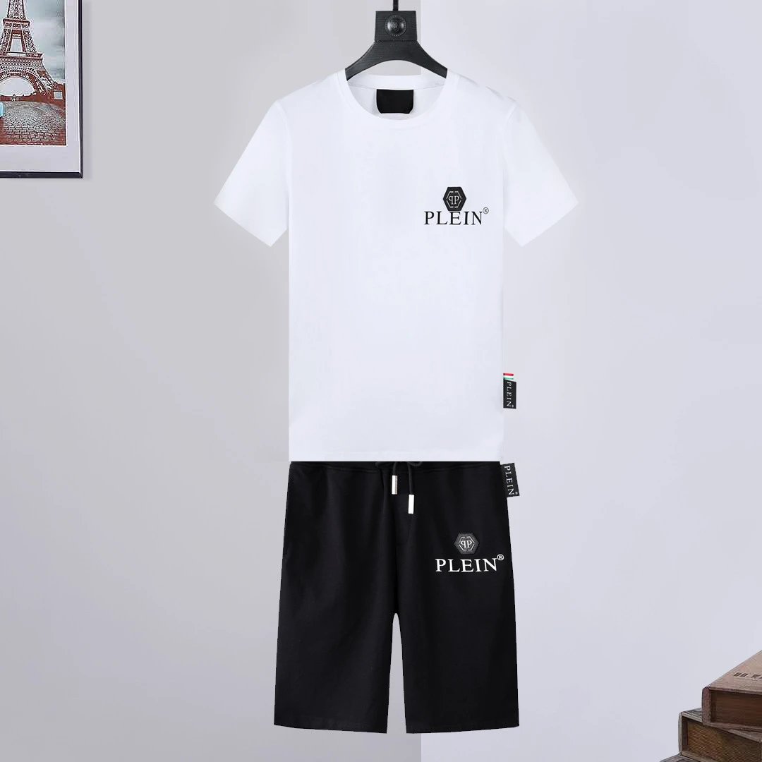 Philipp Plein Graphic Drawstring Shorts — 23