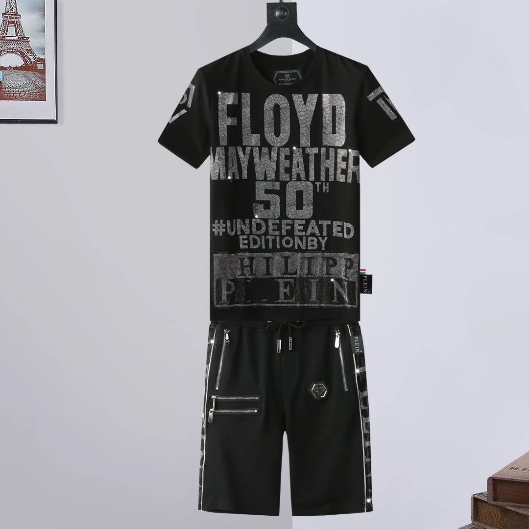 Philipp Plein Graphic Drawstring Shorts — 32