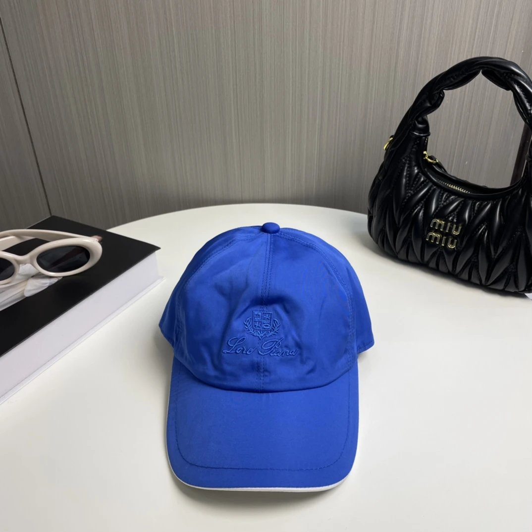 Loro Piana Hats Embroidered Crest Baseball Cap with Contrast Piping image 3