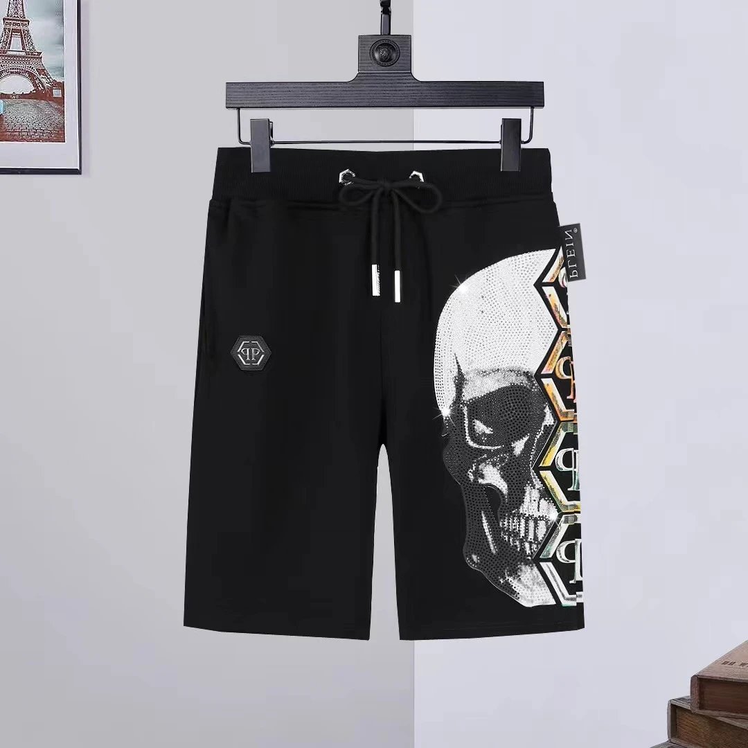 Philipp Plein Graphic Drawstring Shorts — 06