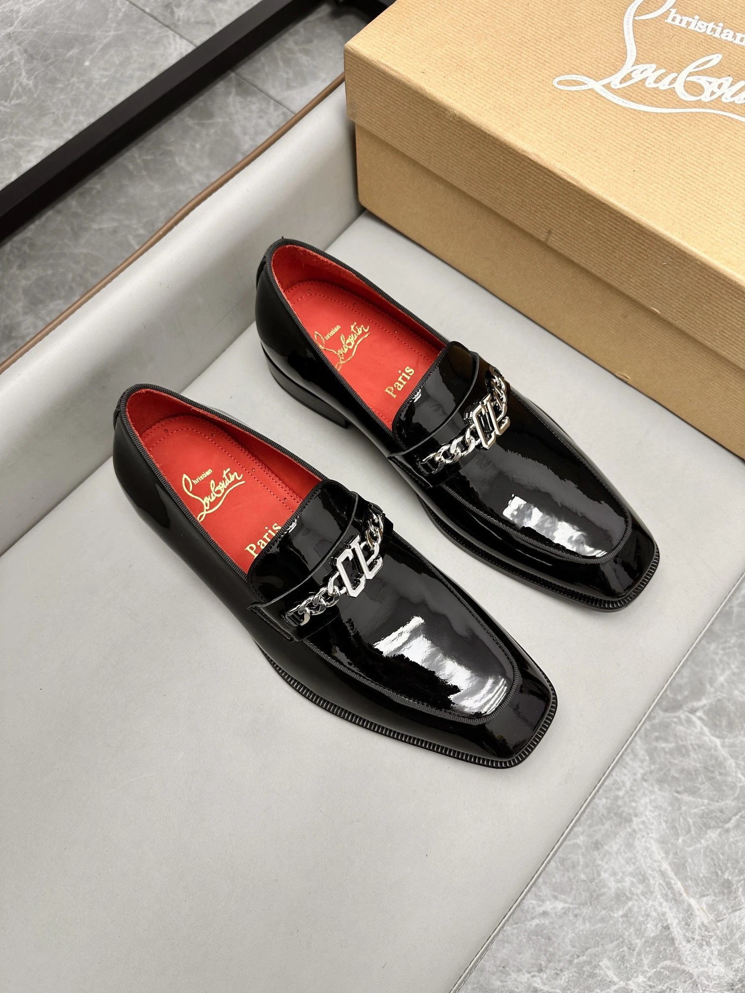 Christian Louboutin Leather Shoes C11 Square-Toe Dress image 9