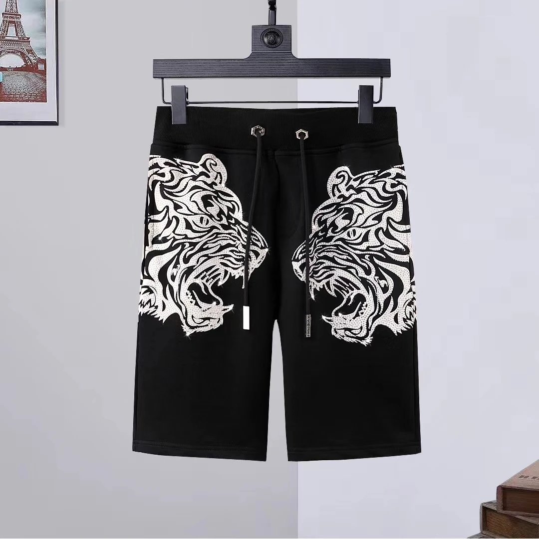Philipp Plein Graphic Drawstring Shorts — 20