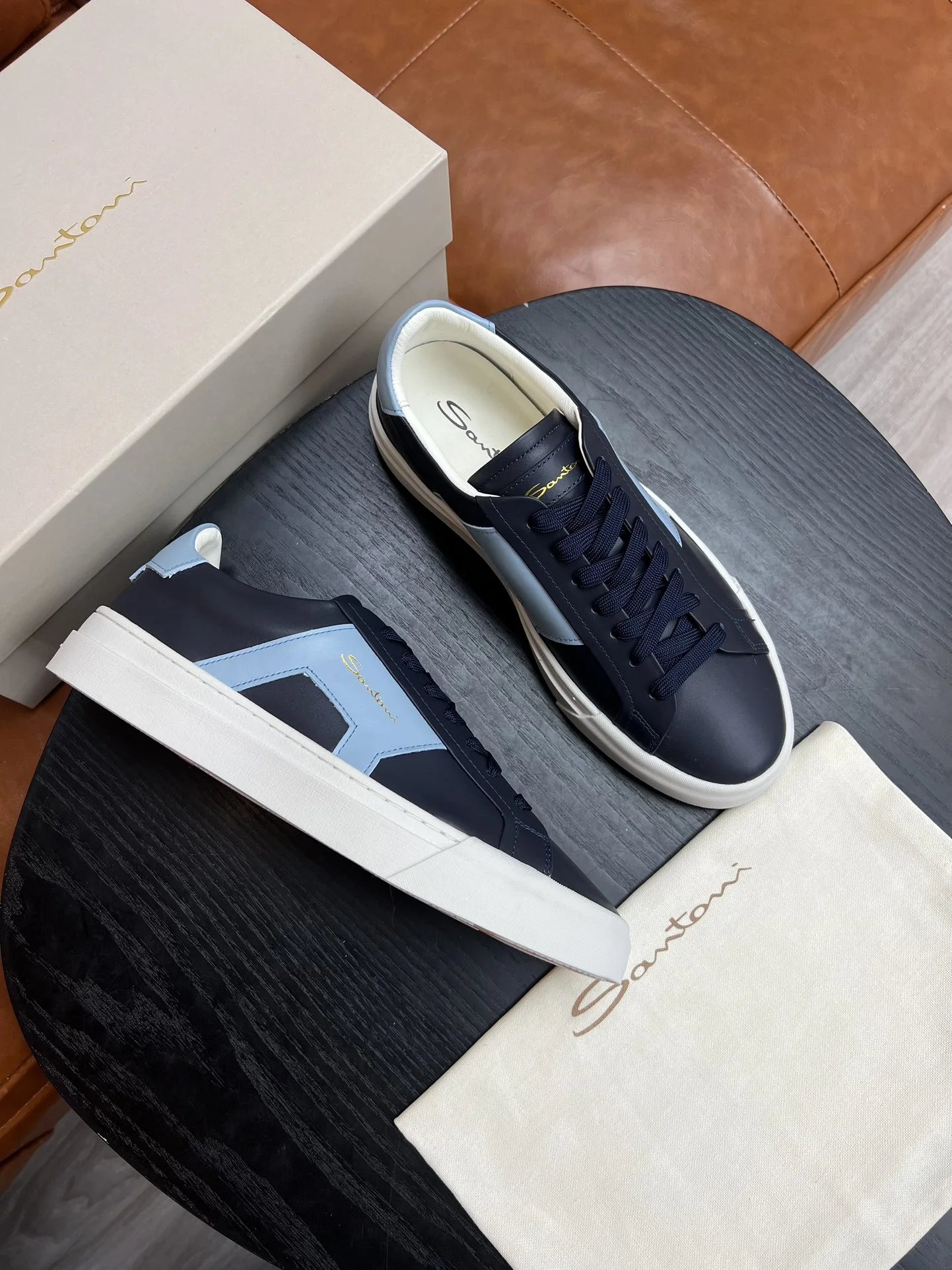 Santoni Sneakers Lace-Up and Slip-On image 9
