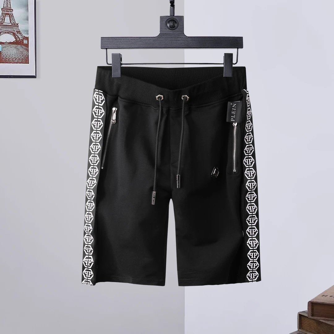 Philipp Plein Graphic Drawstring Shorts — 13